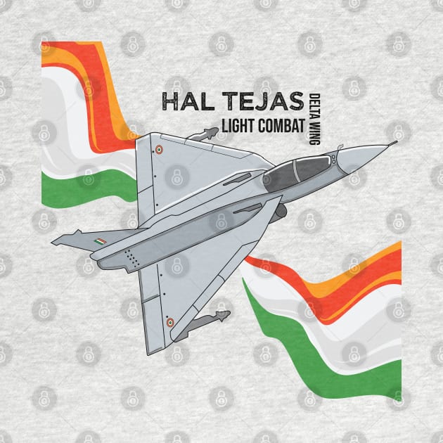 HAL Tejas Indian Fighter Fighterjet Aircraft India Pride by alltheprints